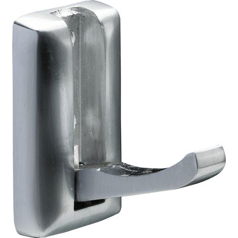 Hettich Mantelhaken zum Klappen 7 x 3,3 x 6,1 cm Edelstahl-Optik - 1 Stück Garderobenhaken (1/2)