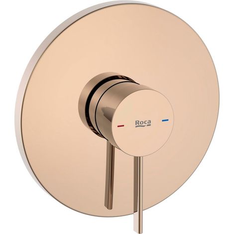 ROCA Mitigeur bain ou douche ONA à encastrer sur rocabox 1 voie, rose gold (1/2)