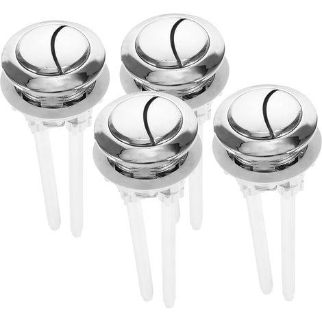 Bouton Poussoir Wc Double Commande pour Réservoir, 4 Pièces (1/5)