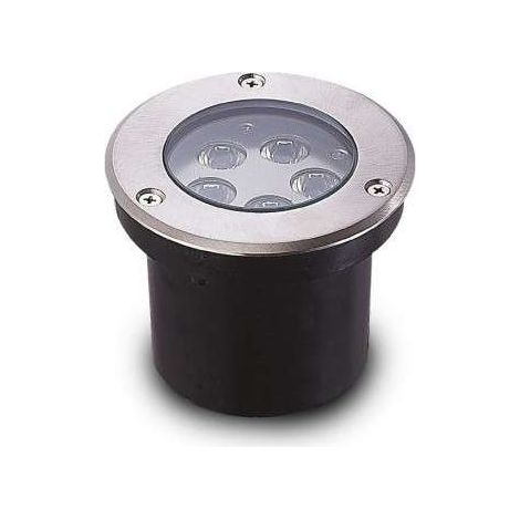 Spot LED extérieur ETNA - 5W encastrable Miidex Lighting®  blanc-neutre-4000k - inox-316