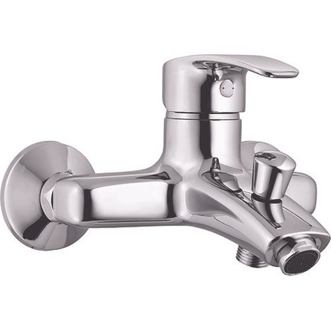Robinet mitigeur bain-douche mural, finition chromée - Access'O, Rolf