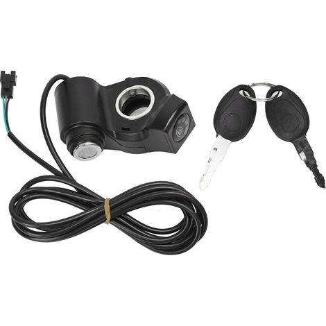 Gasgriffe für 48-V-Elektrofahrräder mit Geschwindigkeitssperre und Schlüsseln, kompatibel mit 48-V-Elektrofahrrädern und SM-Schnittstelle. (1/5)