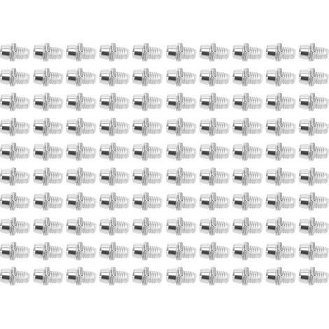 100 supports LED en plastique argenté chromé 3mm pour diodes électroluminescentes ampoules lumineuses lot de 100 (1/5)