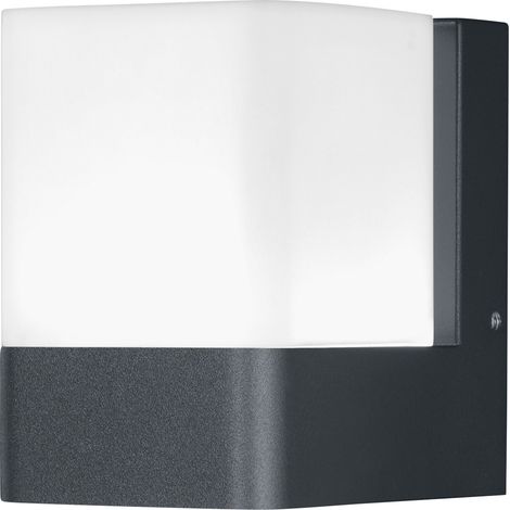 LEDVANCE Luminaire d'extérieur SMART+ CUBE WALL LED intelligente pour le mur avec WiFi, couleurs RVB modifiables, aluminium gris foncé, compatible avec Google, Alexa (1/10)