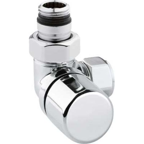 Valvola d'arredo ad angolo sx termostatica cromo 1/2 x 24-19  Arteclima