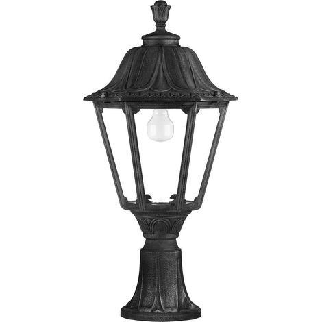 Aplique clásico INDURA BIG 6 IP55 E27 42W Negro