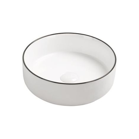 ONDEE ZEN - Vasque ronde à poser LISEA - Céramique blanche