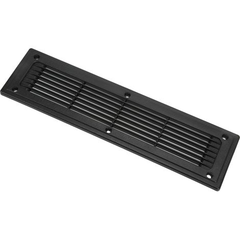Grille d'aération rectangulaire 300 x 80 mm pour camping-car, bus, caravane, placard de cuisine (1/5)