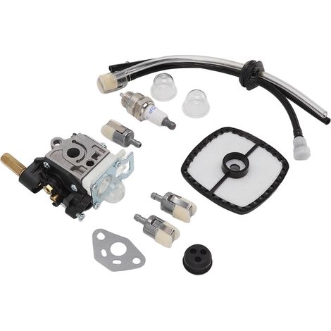 Lawn Mower Carburetor Spark Plug Filter Set Aluminum High Reliability Carburetor Replacement for PE200 PE201 PPF210 PPF211 (1/2)