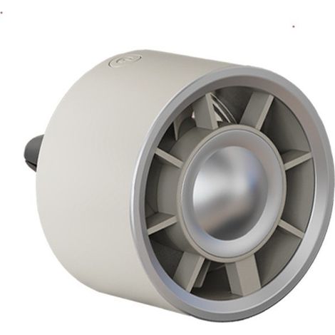 Ventilateur électrique USB, lumière d'ambiance, ventilateur de voiture, ventilateur à pince pour grille d'aération, ventilation puissante, sept couleurs -- F18 Kaki (1/4)