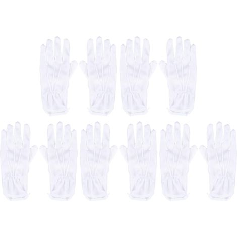 Baumwollhandschuhe Weiß 5 Paar Arbeitshandschuhe mit Noppen