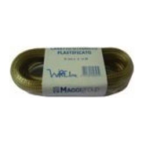 MAGGI GROUP - FILO PER STENDERE - CAVO OTTONATO PLASTIFICATO 4X20MM - TRECCIA PLASTIFICATA