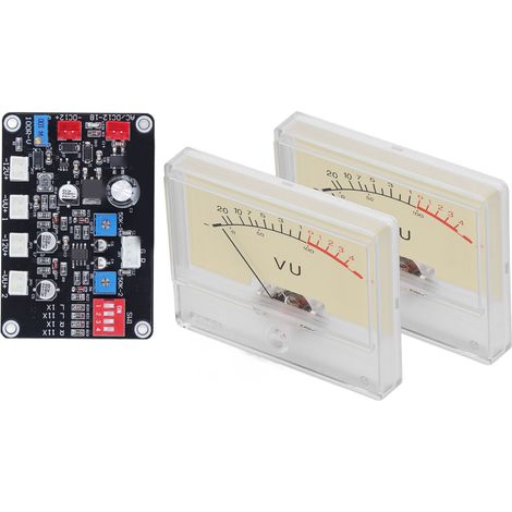 Amplificateur haute précision dB, préamplificateur à tube avec indicateur de niveau VU rétroéclairé, tableau de commande inclus (1/5)