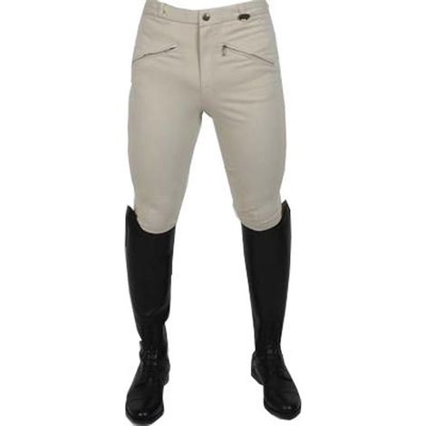ITA 52, Bleu: Pantalon d'équitation Tecnolight homme été en coton avec poches zippées