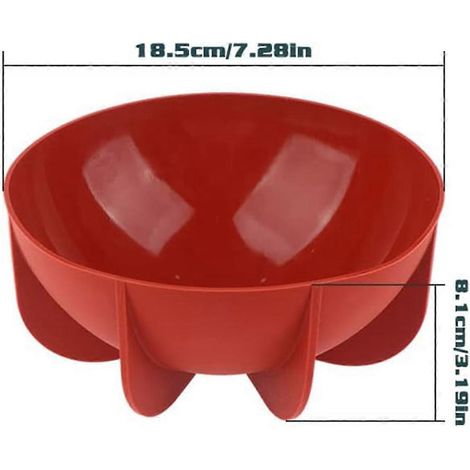 Moule à pâtisserie en silicone hémisphérique, rouge brique. (1/5)