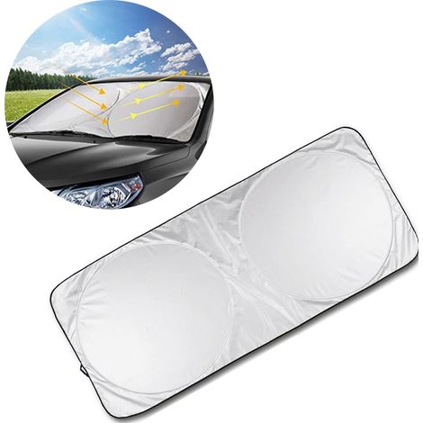 Parasol Pare-brise - 150 x 70 cm - Protection UV et Chaleur - Pour Voiture - 1 Pièce (1/5)