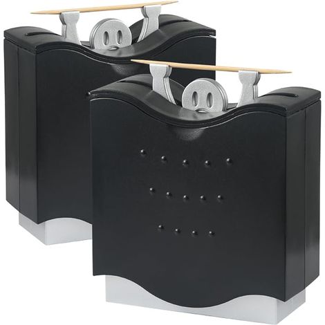 Toothpick Dispenser Kitchen Gadget Pen Holder - ABS - (Black) (1/4)