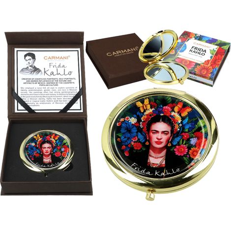 Miroir de poche Frida Kahlo pour femme, miroir de sac à main, cadeau (1/4)