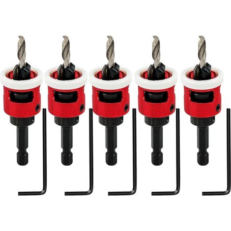 Bohrsenker Kegelsenker Tiefenanschlag 5er 4,8mm 6,35mm 4,8mm12,7mm 5 (1/5)