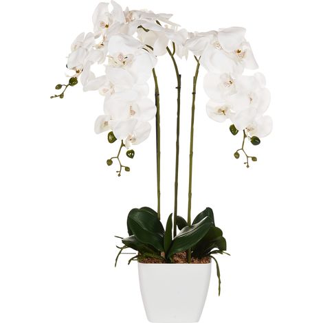 Planta artificial en maceta orquídea planta de interior decoración de plástico 59 cm Orchid (1/5)