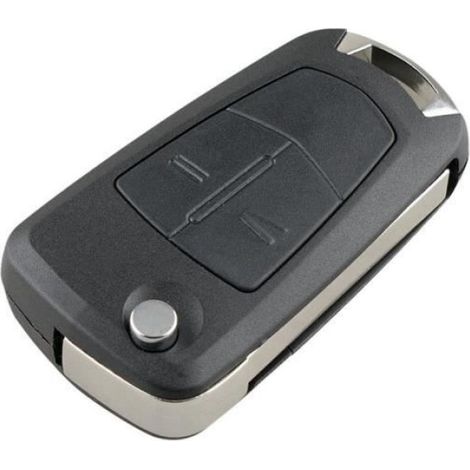 Coque Télécommande - 2 Boutons - Pour Opel Corsa Astra Vectra Zafira - Noir - 1 Pièce (1/4)
