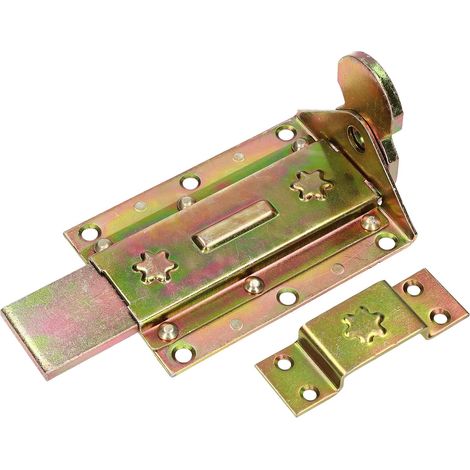 KOTARBAU Verrou de serrure 180 mm droit jaune galvanisé universel (1/5)