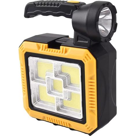 Faro solare portatile con set di attrezzi, 5 modalità di illuminazione, lampada da campeggio, torcia portatile e set di attrezzi (1/5)