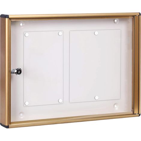 BACHECA PORTA AVVISI 2 FOGLI cm 48x5x h.35 - bronzo - KASART