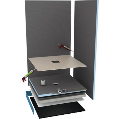 Revêtement wedi blanc Fundo Top Rialto Neo 1200x900x6mm