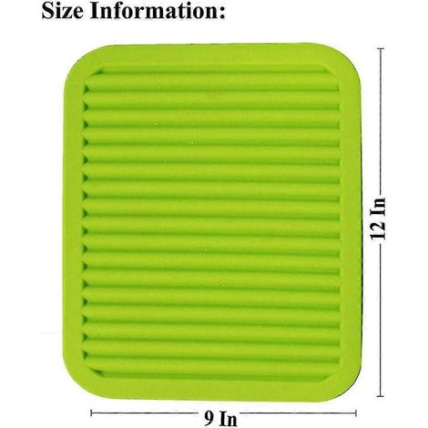 Dessous de plat en silicone 9" x 12" - Maniques multifonctions, repose-cuillères et dessous de plat - Isolants, flexibles, durables et antidérapants (1/5)