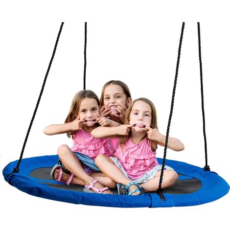 Grande Balançoire Nid d'Oiseau pour Enfants (110cm) - Solide & Facile à Monter - Poids Max 180kg (1/5)