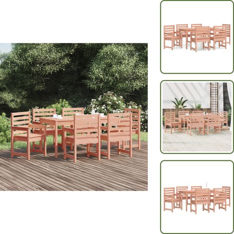 The Living Store 7-tlg. Garten-Essgruppe Massivholz Douglasie - Holzessgruppe (1/5)