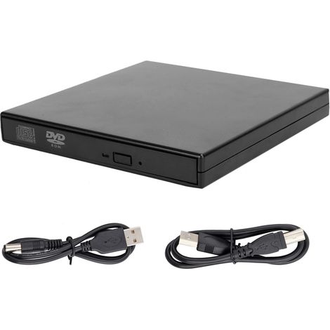 Lecteur DVD Externe USB pour PC Portable et de Bureau, Compatible Windows XP/8/Vista (1/5)