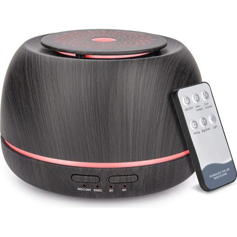 Difusor de Aromas TRUMSEN-GM 300Ml Recarregável Usb Humidificador Preto + Controle Remoto (1/3)