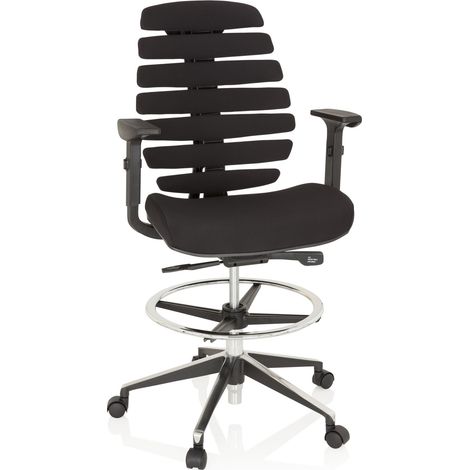 Bürostuhl / Drehstuhl ERGO LINE II WORK Stoff schwarz hjh OFFICE (1/5)