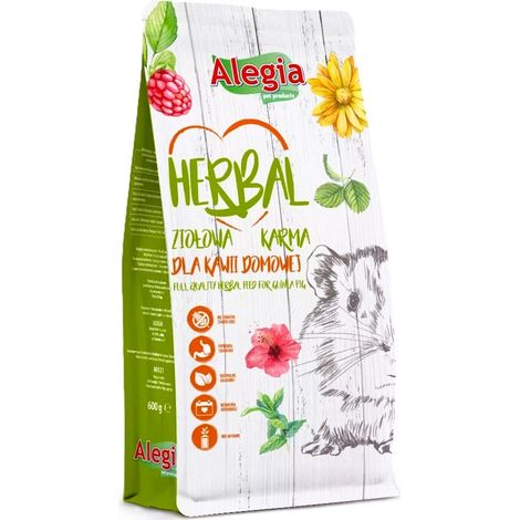 Alegia  Herbal  Alimento herbario paquete de 600g - Alimento para cobayas 600g