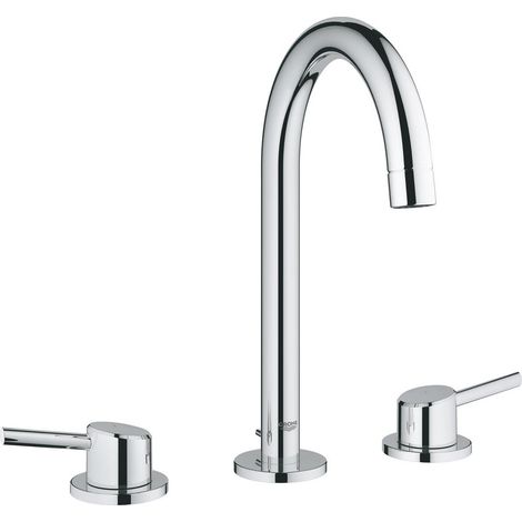 Grohe Concetto Mezclador de lavabo de 3 agujeros, tamaño L, 153 (1/2)