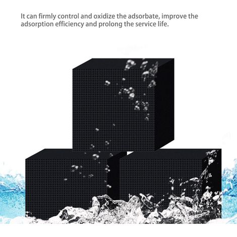 Aktivkohlefilter, Wabenfilterwürfel, Wasserreinigung für Aquarium (1/3)