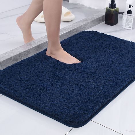 Tapis Antidérapant Sécurité Douche 40 x 60 cm Microfibre Super Absorbant Doux Comme Duvet Séchage Express Machine Washable Tapis de Salle de Bain (1/4)