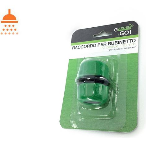 Raccordo rapido attacco 1/2" rubinetto acqua 13 mm connettore giardino