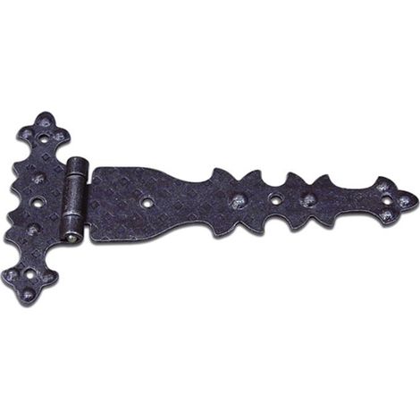 Cerniera In Ferro Battuto Ala Piana Orizzontale 420B 182X92Mm Serie Rustica Tirolo Mobili