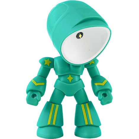 Poseable Robot Veilleuse LED Desk Lampe – étanche éclairage LED – pour Extérieur – Vert (1/5)