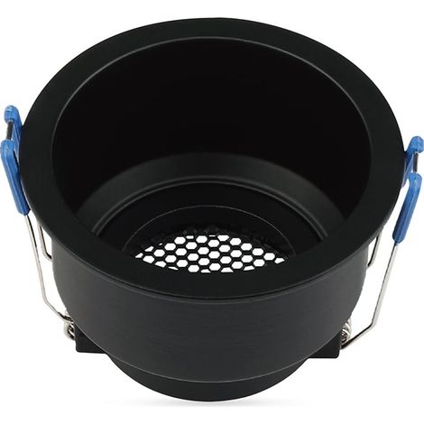 Support de spot encastré rond V-TAC GU10 avec grille nid d'abeille antireflet (1/5)