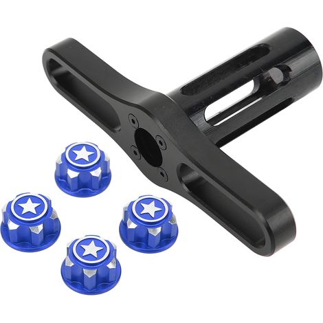 Douille pour écrou hexagonal de moyeu de 17 mm, clé d'installation pour écrou hexagonal de 17 mm, avec capuchon pour écrou de moyeu de couplage de 17 mm, convient aux voitures télécommandées TRAXXAS 1 (1/5)