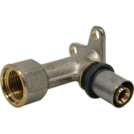 Raccord multicouche à sertir TH - Coude allongé Femelle 1/2" (15/21) - Ø16x2,0 - Arcanaute (1/5)