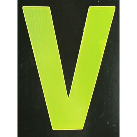 Conacord Reflektierender Klebebuchstabe V gelb V Klebebuchstaben & Zahlen (1/2)