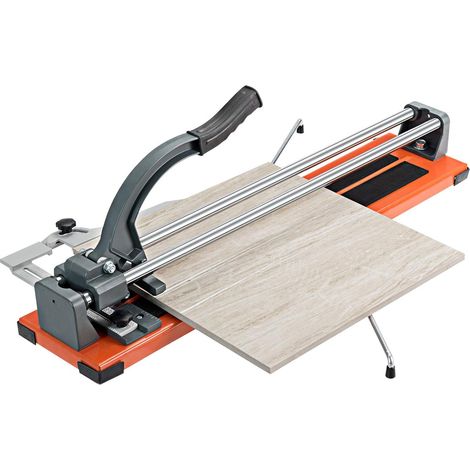 GOPLUS Coupe-Carreaux Manuel avec Cadran en Alliage Amovible et Pieds de Support, Longueur de Coupe 600 MM, Epaisseur de Coupe Maximale 12 MM, Angle de Coupe 0-60° pour Professionnels et Debutants (1/5)
