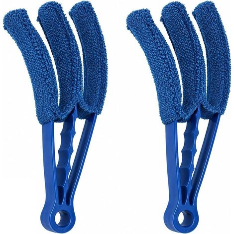 2 PCS Brosse de Nettoyage pour Stores et Plumeau pour Stores Microfibre, Plumeau Microfibre pour Lamelles, Radiateurs, Volets, Fenêtres et Surfaces Délicates (1/5)