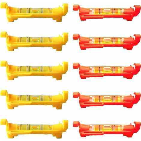 Set mit 10 Mini-Wasserwaagen – Unverzichtbare Werkzeuge für Maurer- und Sanitärarbeiten, ideal für Bauprojekte, inklusive Schnur und Fliesenwasserwaage. (1/5)