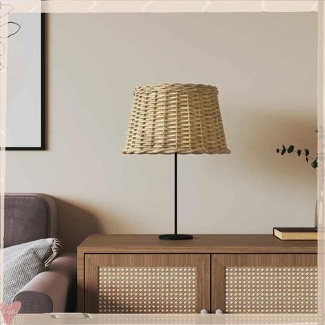 364394 Abat-jour marron 45x28 cm osier (1/5)
